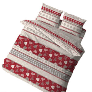 Completo Lenzuola per letto 100% puro Cotone made in Italy matrimoniale Tirolese Corvara