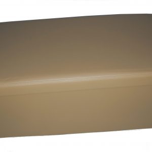 Pouf Contenitore in Ecopelle Cassapanca Pieghevole Imbottito Sgabello Poggiapiedi Beige Nocciola