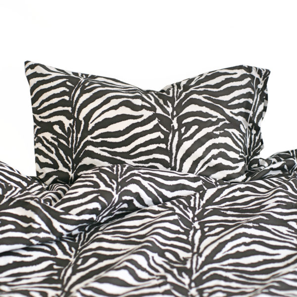 Parure Copripiumino 100% puro cotone matrimoniale mod. Zebra Zebrato