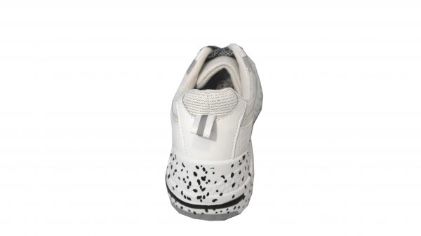 Scarpe Sneakers Donna MOD.2m Bianco Steve Plateau Alto 6 cm Glitter