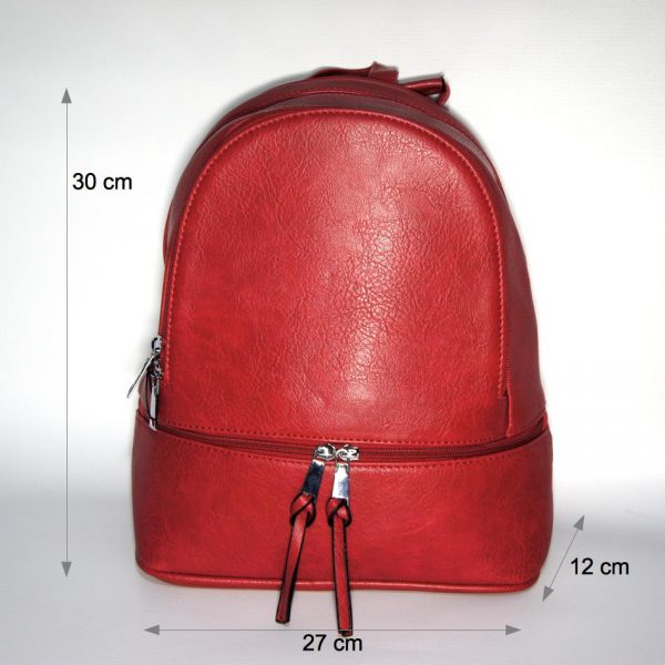 Borsa donna a zainetto, zaino con bretelle e tracolla per uso a borsa mod.371a Marrone