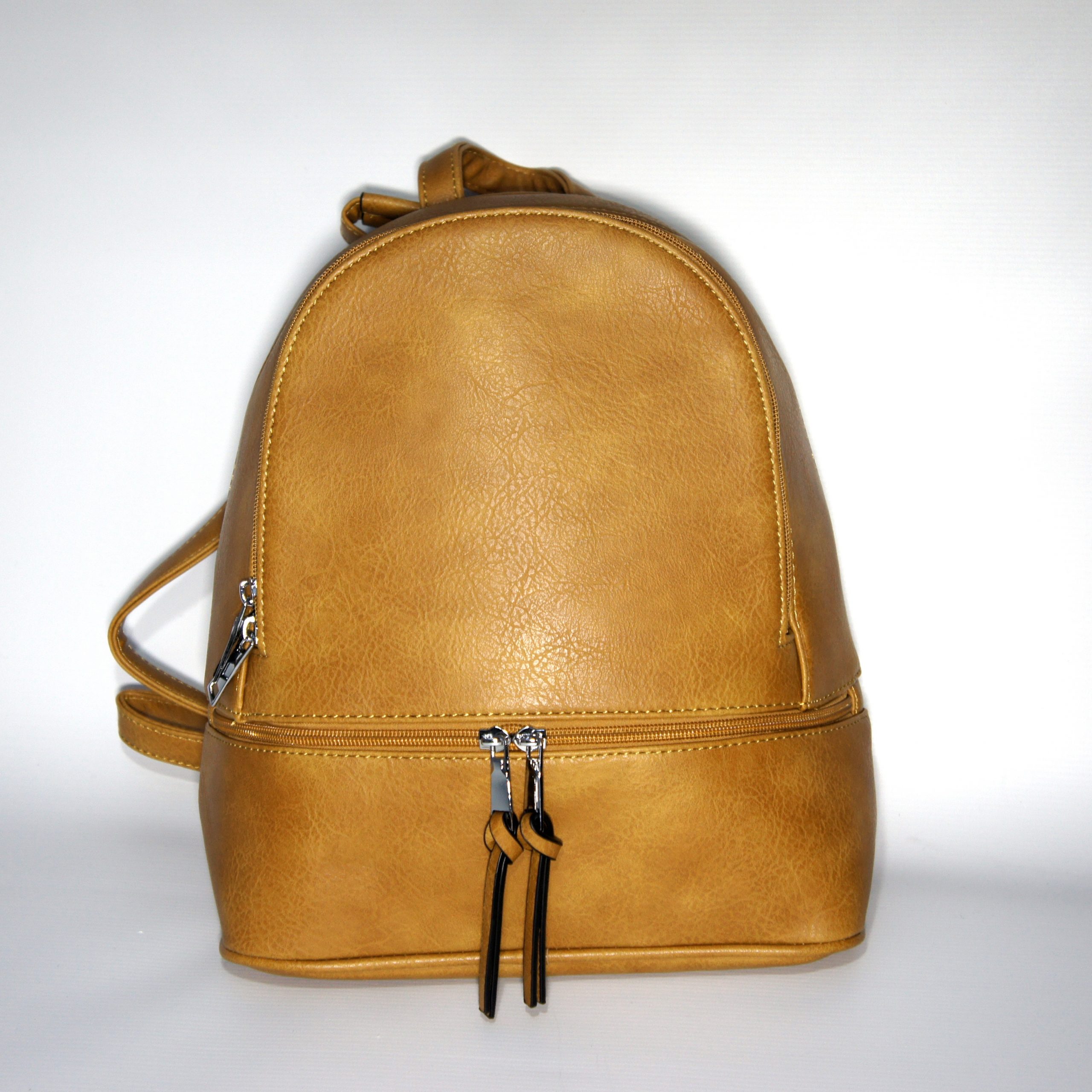 Borsa donna a zainetto, zaino con bretelle e tracolla per uso a borsa  mod.371a Ocra – MEGAWEBSTORE