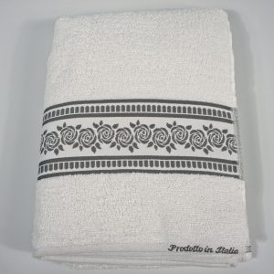 Telo bagno, asciugamano mis. 100x140 in spugna 100% Gattini Beige made in Italy