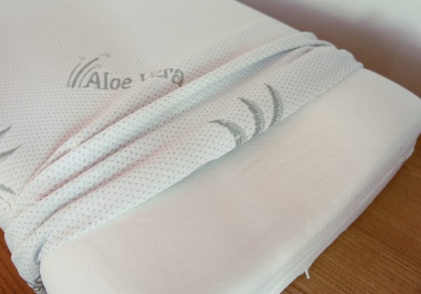 Guanciale cervicale Doppia Onda in Memory Aloe Viscolattice sfoderabile