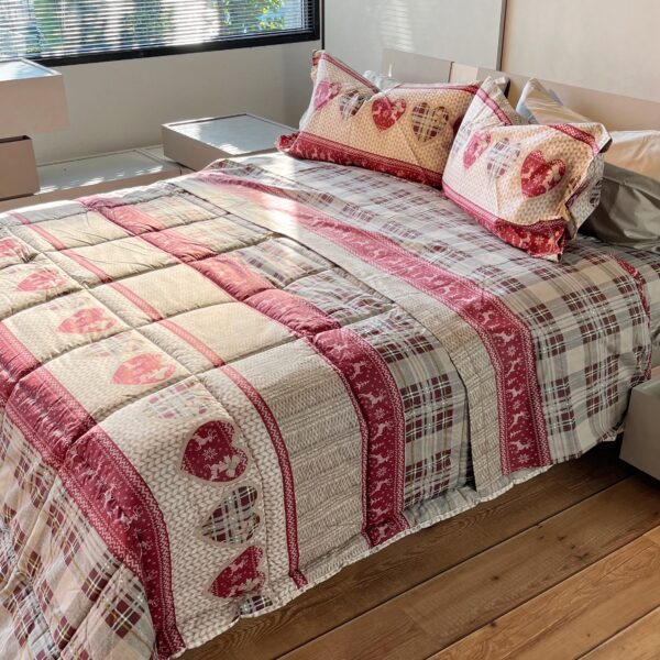 Completo Lenzuola per letto 100% puro Cotone made in Italy matrimoniale Valpusteria