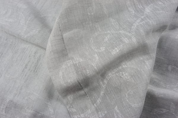 Tende coppia di tende per finestra portafinestra in velo leggero grigio  mod. 1BALLENIG