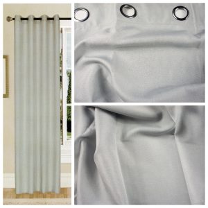 Coppia Tende Tendaggio con Occhielli Tessuto Coprente grigio MOD. 4OIGIRG1BAIUG