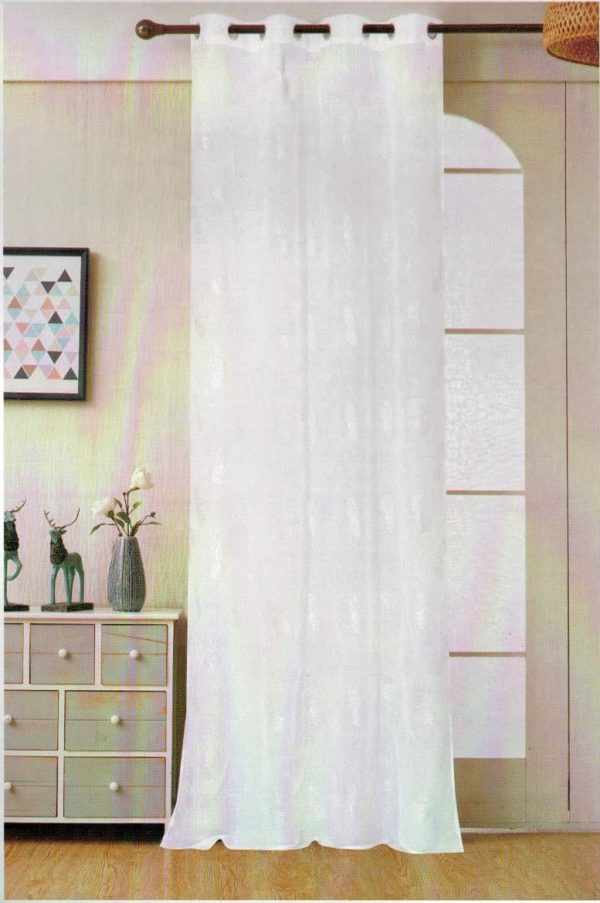 Coppia Tende Tendaggio con Occhielli Tessuto cuori argento MOD. OTNEGRA16BALLEROL