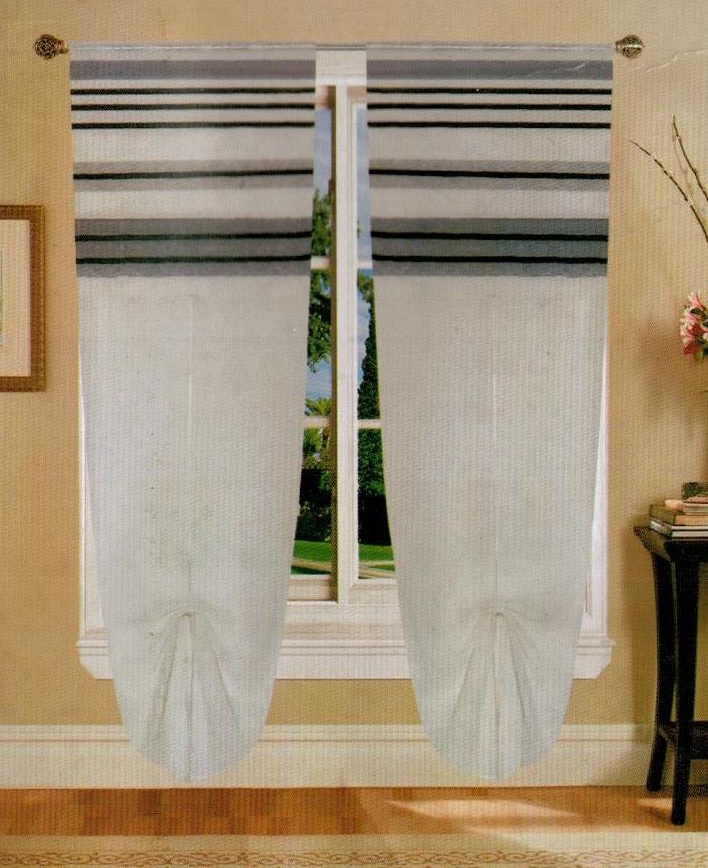 Tende coppia di tende per finestra portafinestra in velo leggero grigio  mod. B3AACISUAN – MEGAWEBSTORE