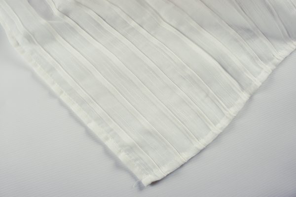 Tende coppia di tende per finestra portafinestra in velo leggero bianco mod. 1SARAIHC