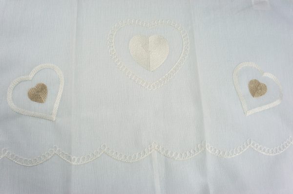 Tende coppia di tende per finestra portafinestra in velo leggero natural mod. 1BRETSE