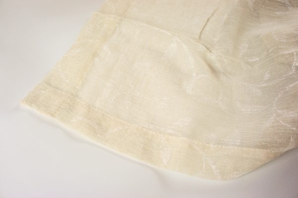 Tende coppia di tende per finestra portafinestra in velo leggero beige mod. 1BALLENIG