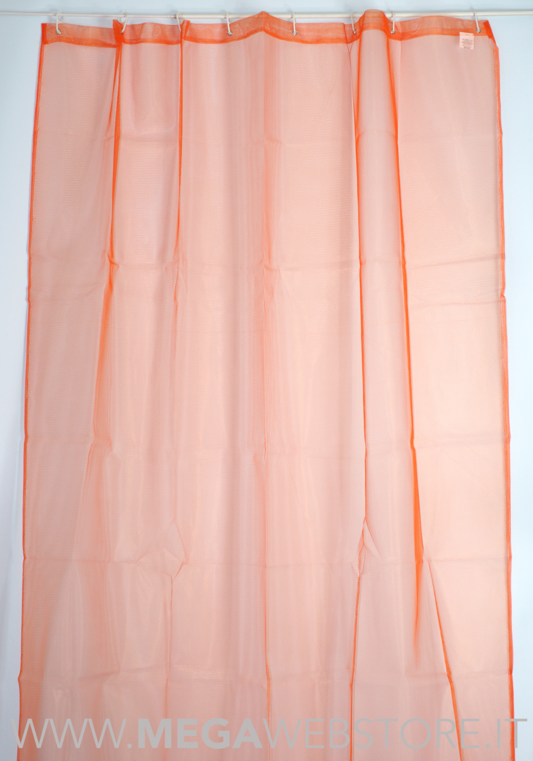 Zanzariera tenda per finestra con anelli tinta unita arancio – MEGAWEBSTORE