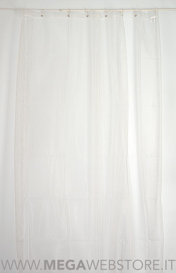 Zanzariera tenda per finestra con anelli tinta unita arancio