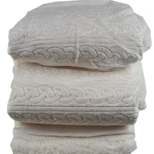 Coperta Plaid pelliccia ecologica Finland Double Face per Divano o Letto Grigio