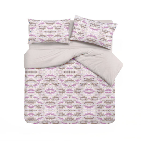 Completo Lenzuola per letto 100% puro Cotone made in Italy Acquarello