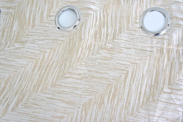 Coppia Tende Tendaggio con Occhielli Tessuto coprente oro MOD. 3LOC1SYLLOD