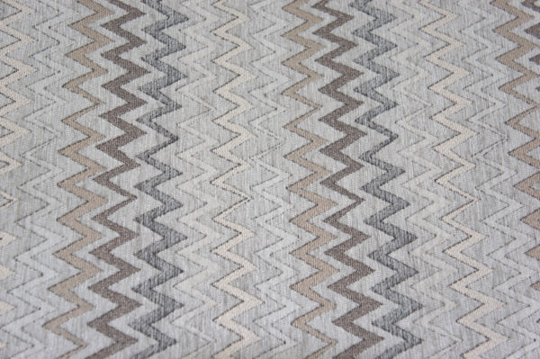 Tappeto passatoia ciniglia lavabile antiscivolo ZIG ZAG Grigio