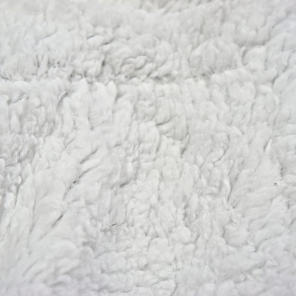 Coperta Plaid pelliccia ecologica agnellata Double Face per Divano o Letto grigio perla Ginevra