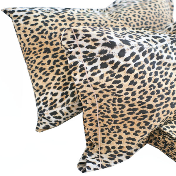 Completo Lenzuola per letto 100% puro Cotone made in Italy matrimoniale francese / camper Maculato Animalier