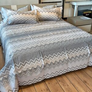 Completo Lenzuola per letto 100% puro Cotone made in Italy una piazza e mezza Rio Tortora