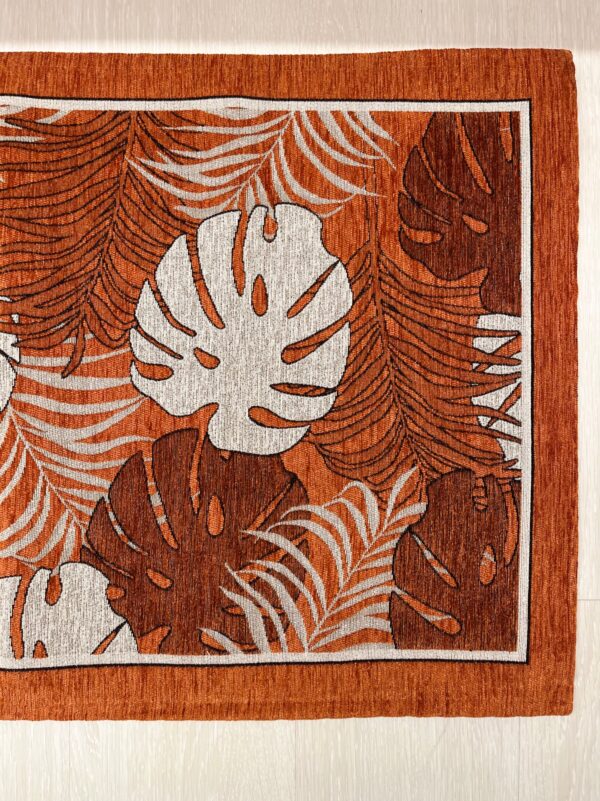 Tappeto passatoia ciniglia lavabile antiscivolo Tropic Tortora 57x190