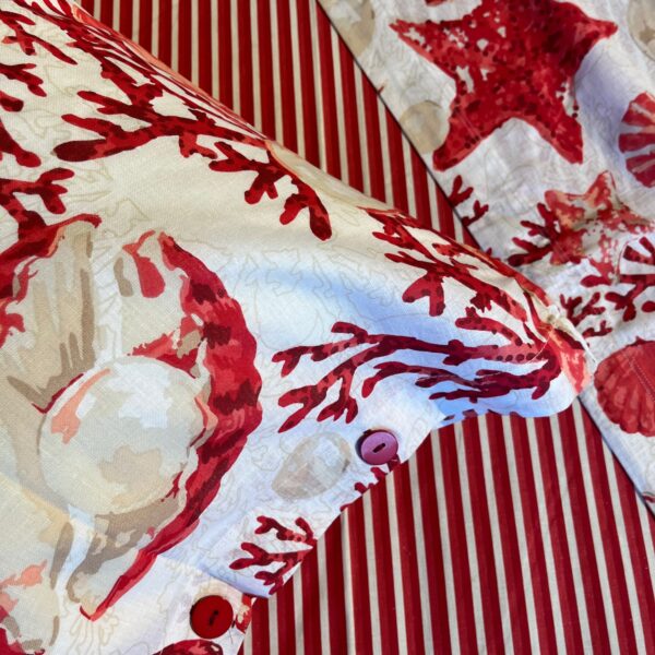 Completo Lenzuola per letto 100% puro Cotone matrimoniale Coralli Rosso