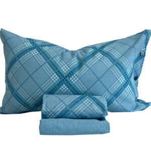 Completo Lenzuola per letto 100% puro Cotone una piazza e mezza Square tortora