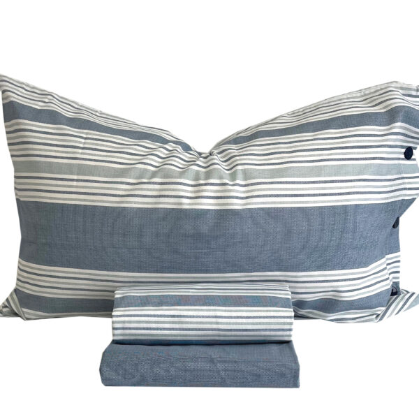 Completo Lenzuola per letto 100% puro Cotone una piazza e mezza Quadro tortora