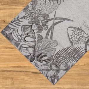 Tappeto e passatoia ciniglia lavabile antiscivolo Triangoli Beige