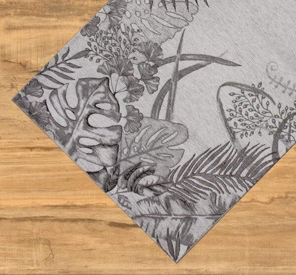 Tappeto e passatoia ciniglia lavabile antiscivolo Triangoli Beige