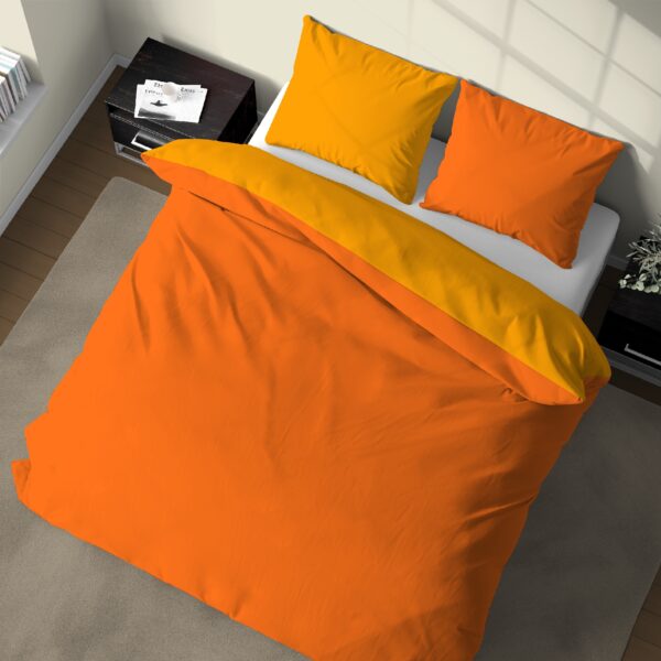Parure Copripiumino 100% puro cotone matrimoniale Double Face Blu Notte Avio