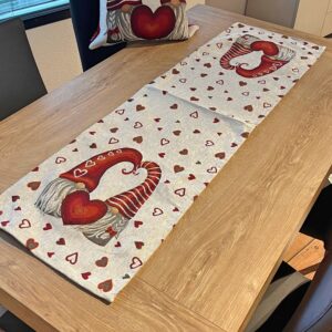 Cuscino imbottito arredo natalizio 50x50 Cervo Tartan Rosso