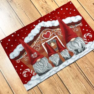 Cuscino imbottito arredo natalizio 50x50 Cervo Tartan Rosso