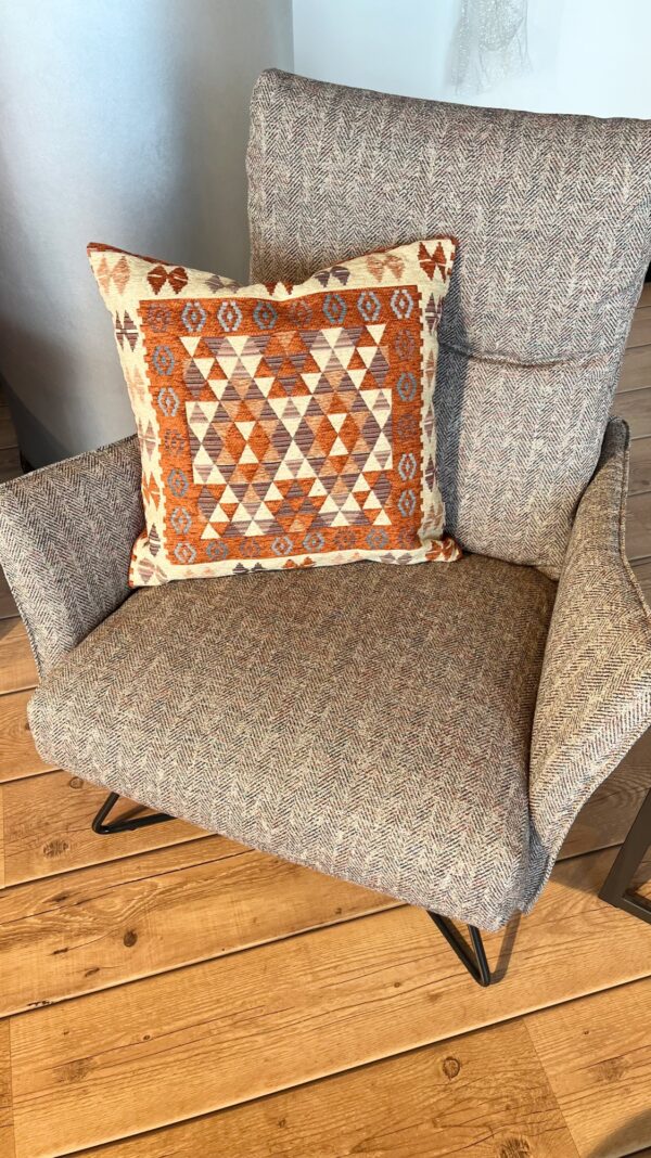 Cuscino arredo imbottito 50x50 Kilim Tortora