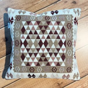 Cuscino arredo imbottito 50x50 Kilim Tortora