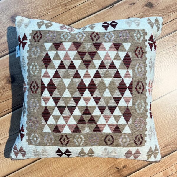 Cuscino arredo imbottito 50x50 Kilim Tortora
