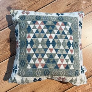 Cuscino arredo imbottito 50x50 Kilim Tortora