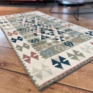 Tappeto e passatoia ciniglia lavabile antiscivolo Kilim Ruggine