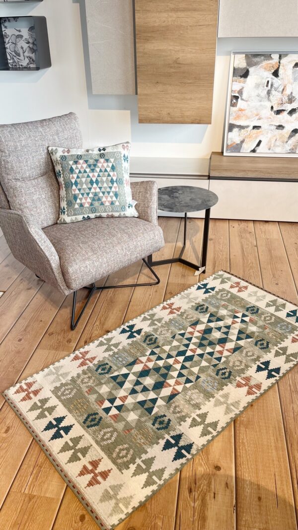 Tappeto e passatoia ciniglia lavabile antiscivolo Kilim Ruggine