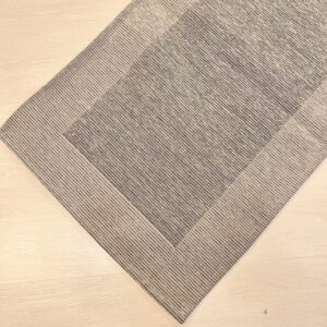 Tappeto passatoia ciniglia lavabile antiscivolo Righe Grigio Perla