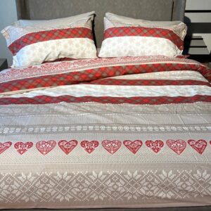 Completo Lenzuola per letto 100%  Flanella di puro Cotone made in Italy matrimoniale Molveno