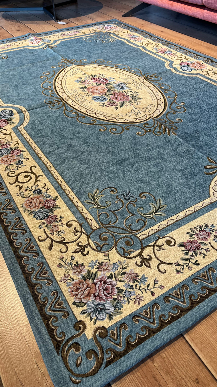 Tappeto e passatoia ciniglia lavabile antiscivolo Vienna Azzurro Tappeto e passatoia ciniglia lavabile antiscivolo Vienna Azzurro