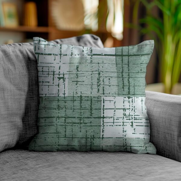 Cuscino arredo imbottito 50x50 Quadri Grigio Caldo
