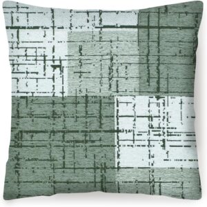 Cuscino arredo imbottito 50x50 Quadri Grigio Caldo