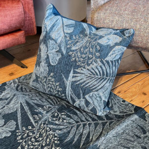 Tappeto e passatoia ciniglia lavabile antiscivolo Tropicale Blu