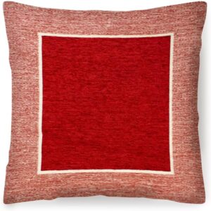 Cuscino arredo imbottito 50x50 Tinta Unita Arancio Ruggine