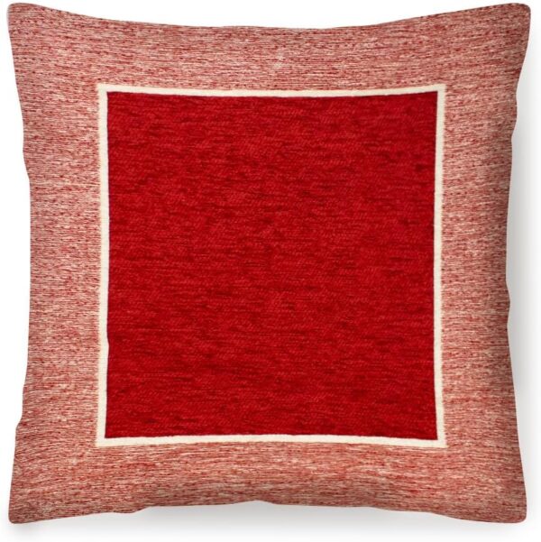 Cuscino arredo imbottito 50x50 Tinta Unita Arancio Ruggine