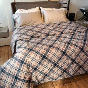 Trapunta Piumone invernale SCOZZESE BEIGE in microfibra made in Italy Trapunta Piumone invernale SCOZZESE BEIGE in microfibra made in Italy