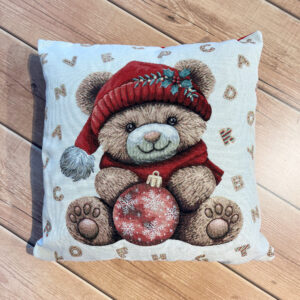 Cuscino imbottito arredo natalizio 50x50 Cane cagnolino Cuscino imbottito arredo natalizio 50x50 Cane cagnolino